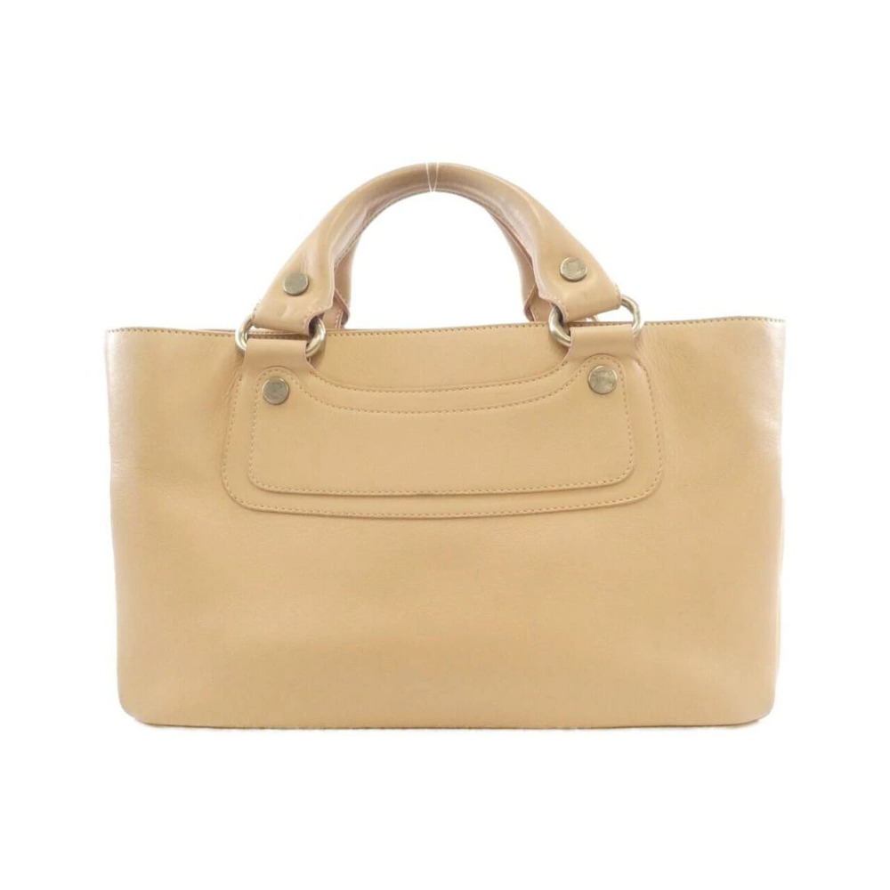 Celine Boogie tote bag beige leather Tan